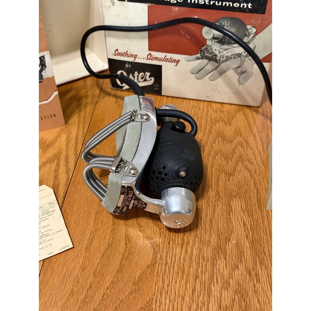 Vintage Oster‎ Stim‑U‑Lax Junior Massager w/ Box – Tested & Working - Picture 10 of 13